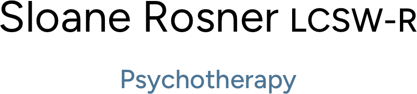 Sloane Rosner LCSW-R